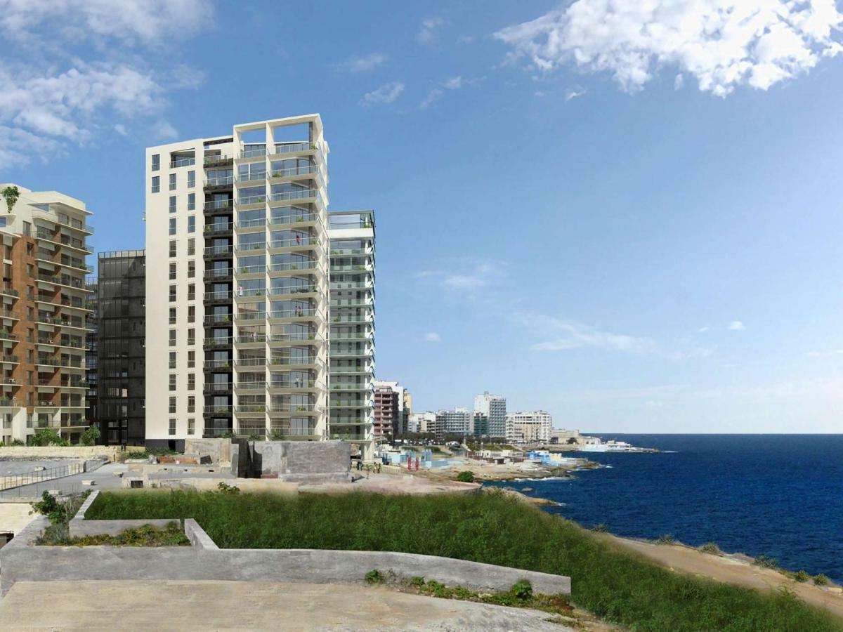 Gorgeous Apartment With Terrace In Fort Cambridge, Pool Sliema Eksteriør billede